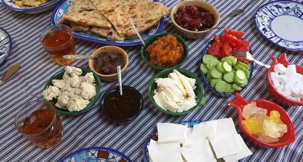 عکس دریا صبحانه