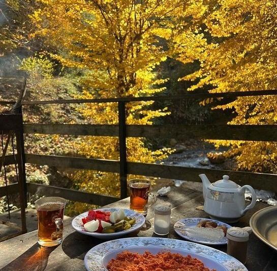 عکس دریا صبحانه
