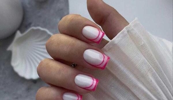 عکس طرح ناخن فرنچ جدید