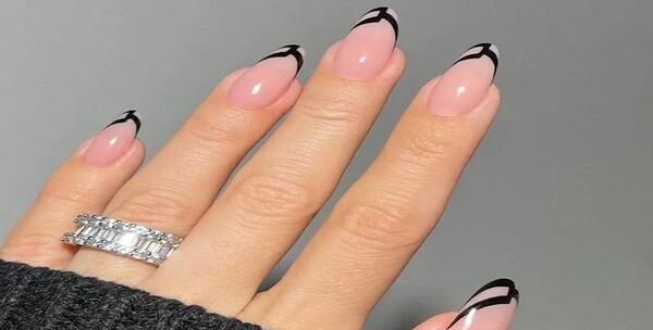 عکس طرح ناخن فرنچ جدید