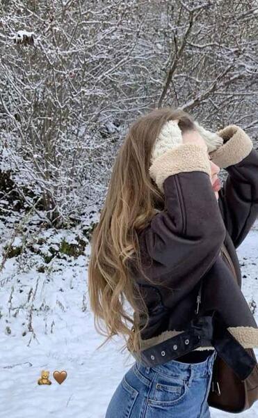 ژست عکس روز برفی