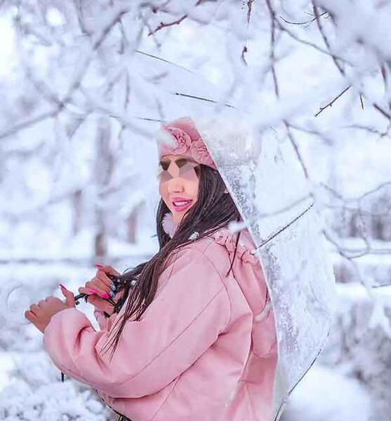 ژست عکس روز برفی