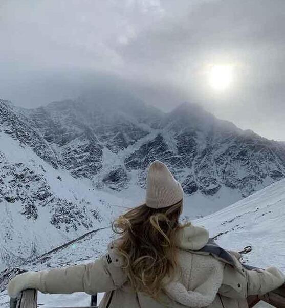 ژست عکس روز برفی