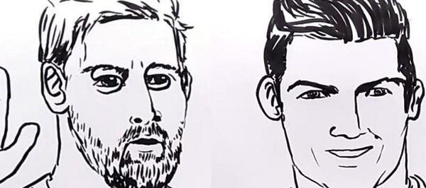 عکس رونالدو طراحی