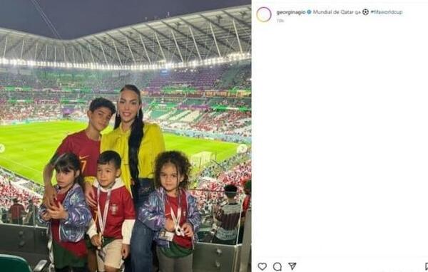 عکس زن رونالدو در جام جهانی ۲۰۲۲