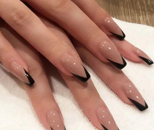 عکس طرح ناخن ذوزنقه ای
