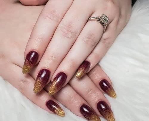 عکس طرح ناخن ذوزنقه ای