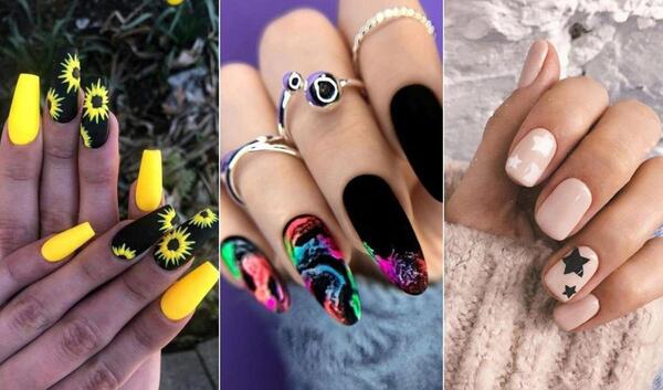 عکس طرح ناخن ذوزنقه ای
