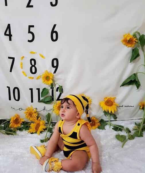 عکس ماهگرد سوم نوزاد