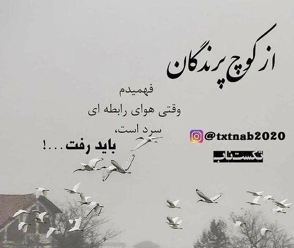 عکس نوشته گاهی باید خود را برداشت و برد