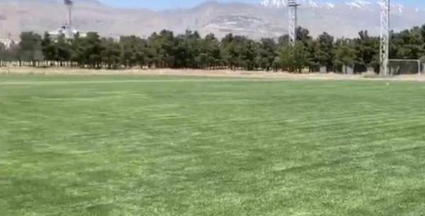 عکس زمین چمن آزادی