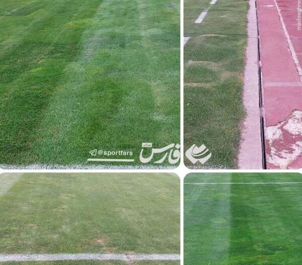 عکس زمین چمن آزادی