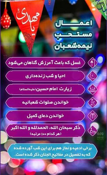 عکس اعمال شب نیمه شعبان