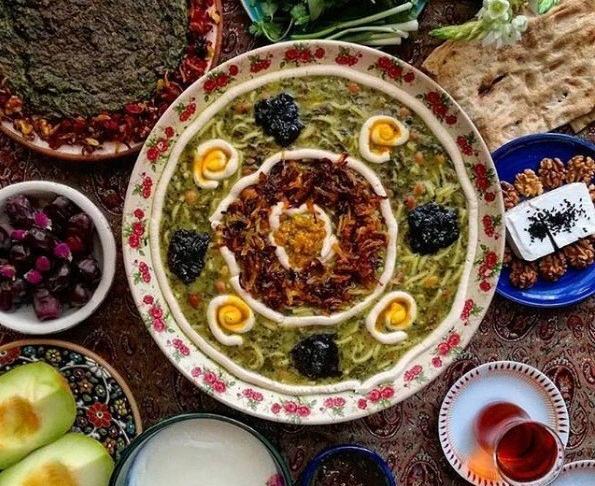عکس سفره افطار طبیعی