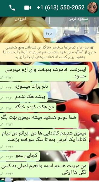 عکس شماره مومو در واتساپ