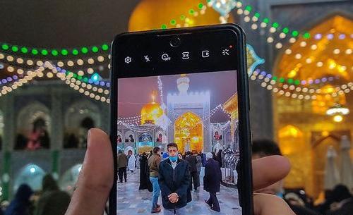 عکس گوشی در حرم امام رضا