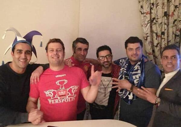 عکس بازیگران طرفدار پرسپولیس