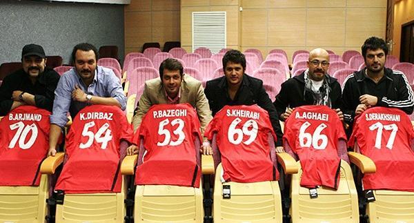 عکس بازیگران طرفدار پرسپولیس