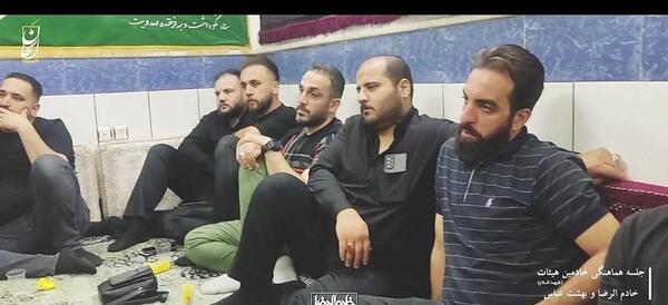 عکس امیر برومند در بیت رهبری