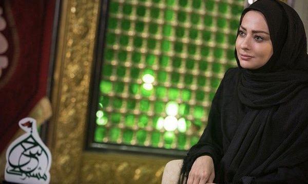 عکس با حجاب نفیسه روشن