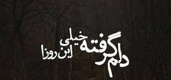 عکس نوشته دلم گرفته همین