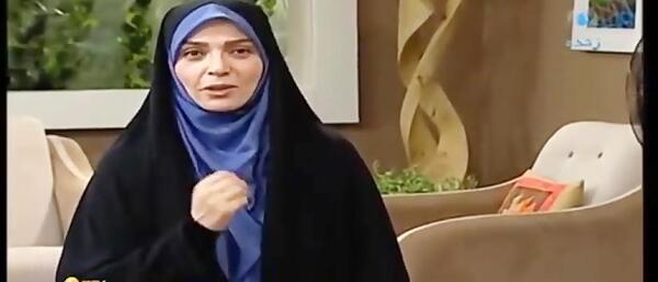 عکس مجری زن چادری به خانه برمیگردیم