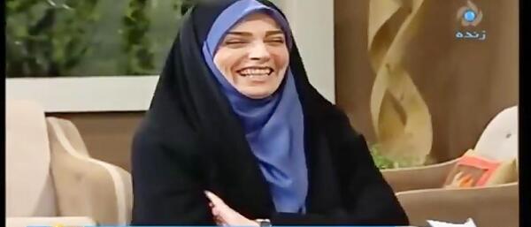 عکس مجری زن چادری به خانه برمیگردیم