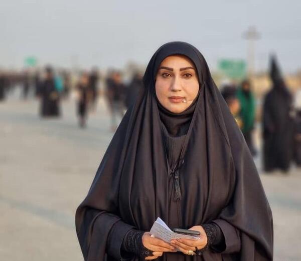 عکس مجری زن عرب شبکه خوزستان