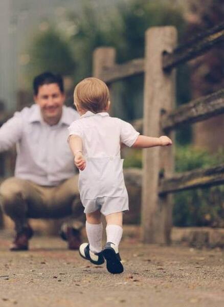 عکس نوشته پدر پسر