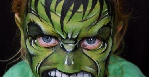 عکس نقاشی صورت هیولا