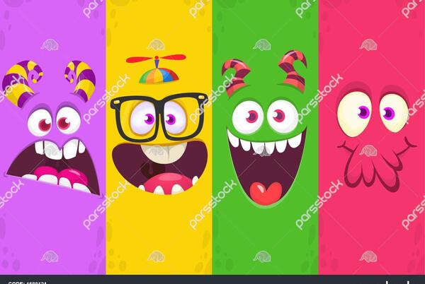 عکس نقاشی صورت هیولا