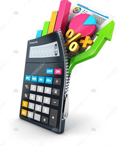 عکس دلار و ماشین حساب