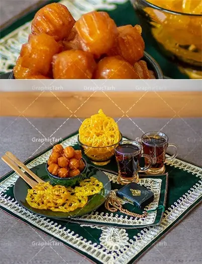 عکس با کیفیت زولبیا و بامیه