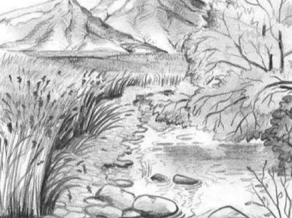 عکس منظره طبیعت برای نقاشی