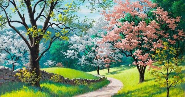 عکس منظره طبیعت برای نقاشی