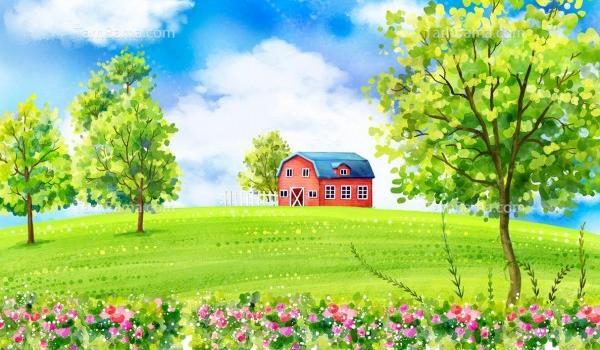 عکس منظره طبیعت برای نقاشی