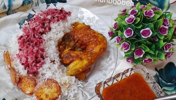 عکس زرشک پلو با مرغ ساده