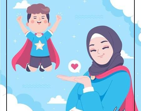 عکس با حجاب نقاشی