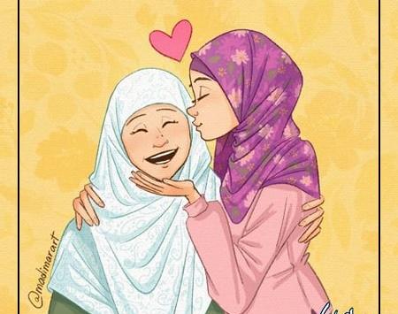 عکس با حجاب نقاشی