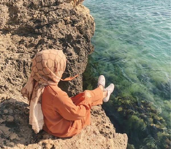 عکس با حجاب نقاشی