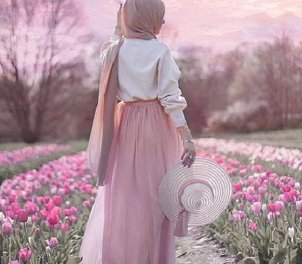 عکس با حجاب نقاشی