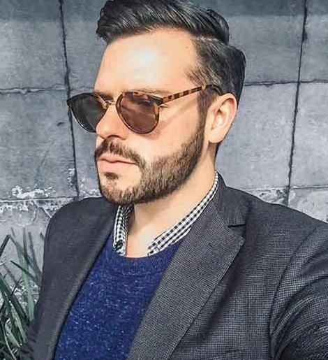 عکس پسر خوشتیپ با ریش و عینک