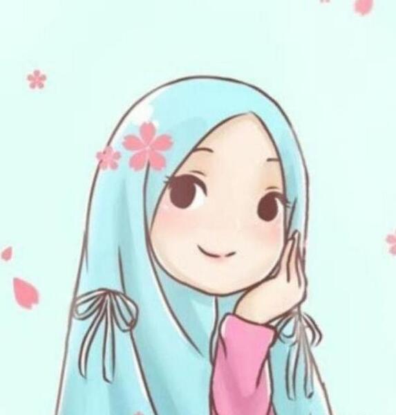 عکس نقاشی دختر محجبه