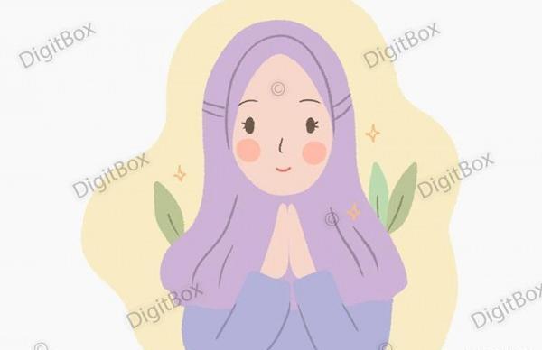 عکس نقاشی دختر محجبه