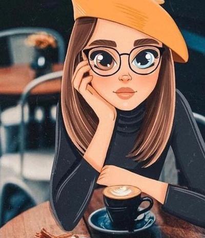 عکس نقاشی دختر از نیم رخ