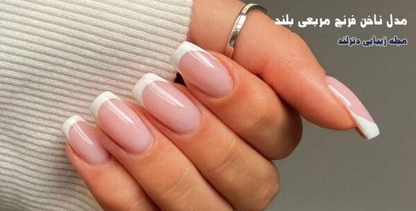 عکس مدل کاشت ناخن نوک سفید
