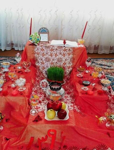عکس سفره هفت سین پرسپولیسی