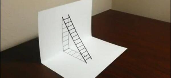عکس نقاشی ساده سه بعدی