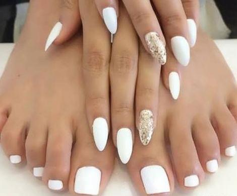 عکس ژلیش ناخن طبیعی پا