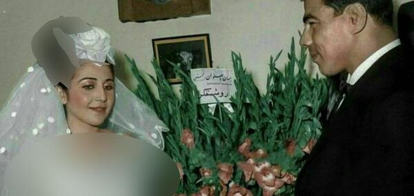 عکس عروسی تختی